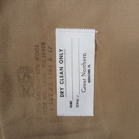 Great Northern USMC Khaki Tan Short Sleeve Uniform Shirt Wool Blend Mens Large - Picture 6 of 6